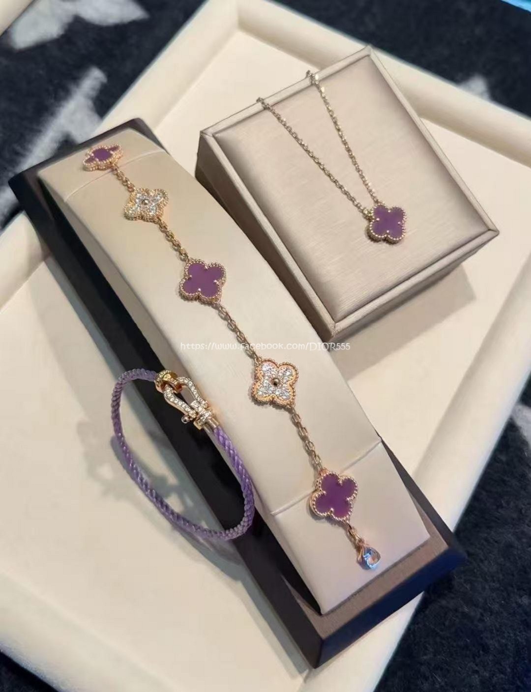 Vca紫羅蘭手鍊/項鍊/手環