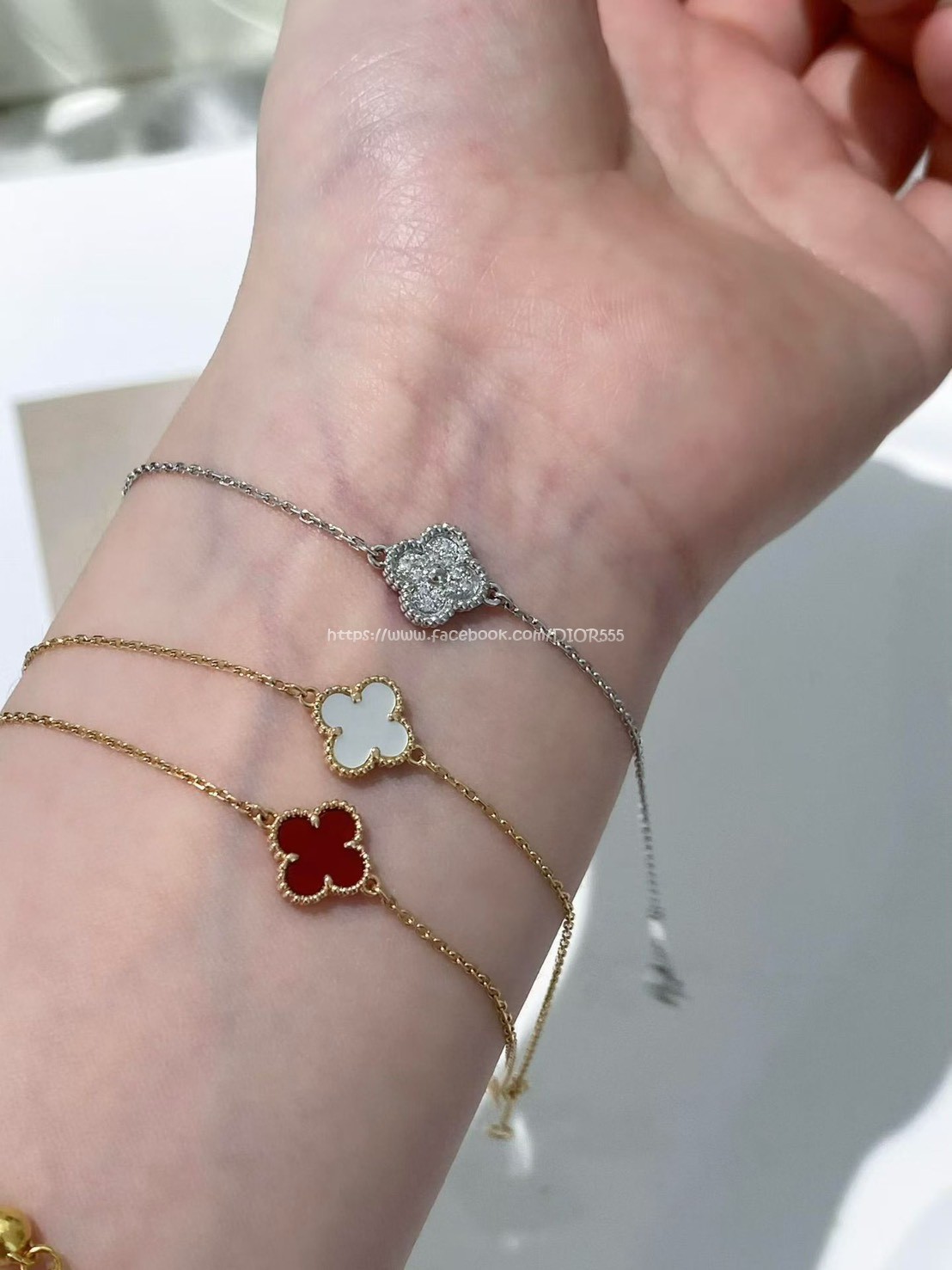  Vca mini四葉草手鍊 