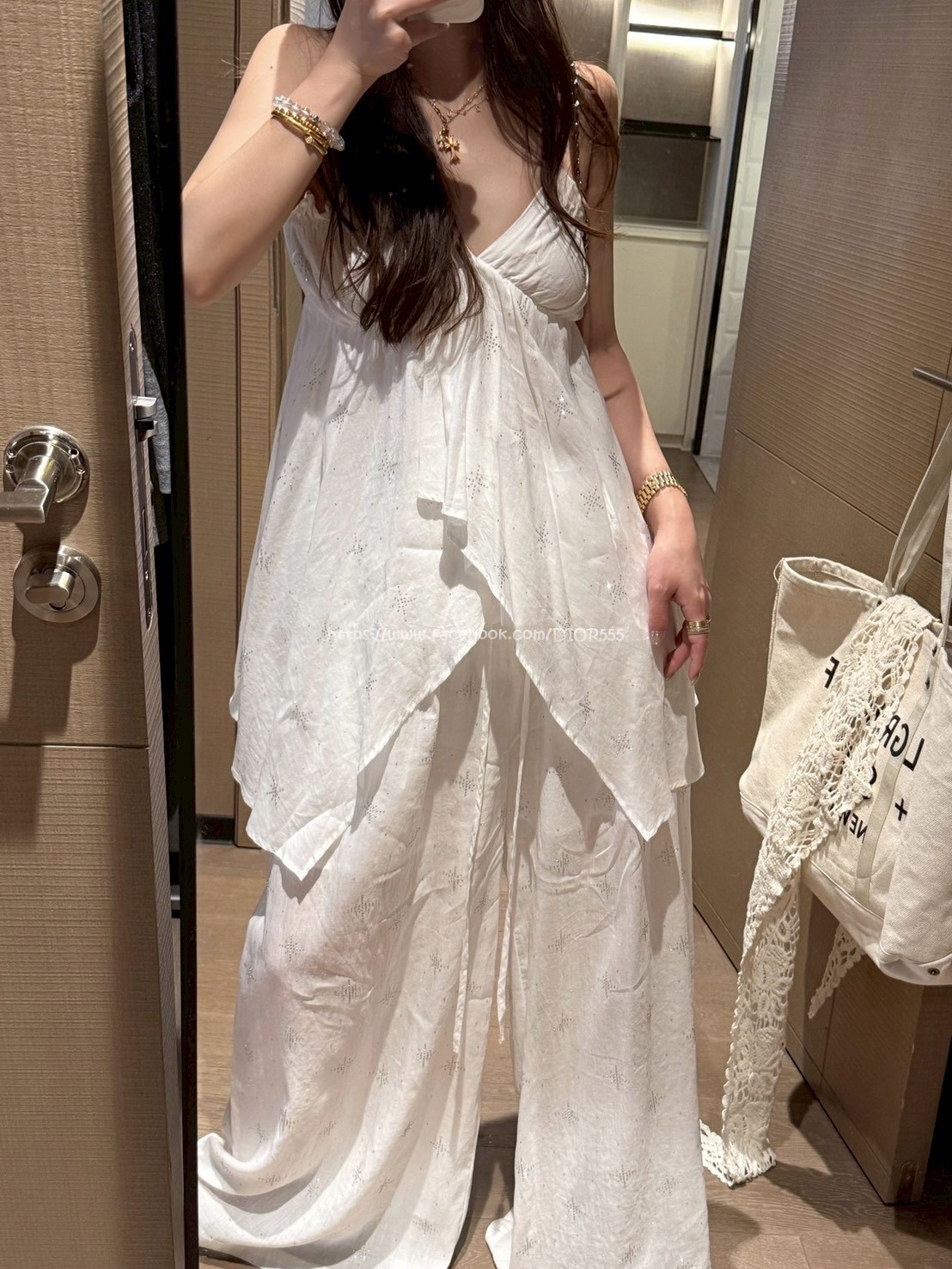 燙鑽不規則背心