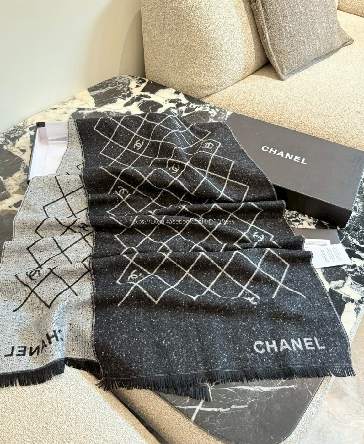 小香25a雙面圍巾