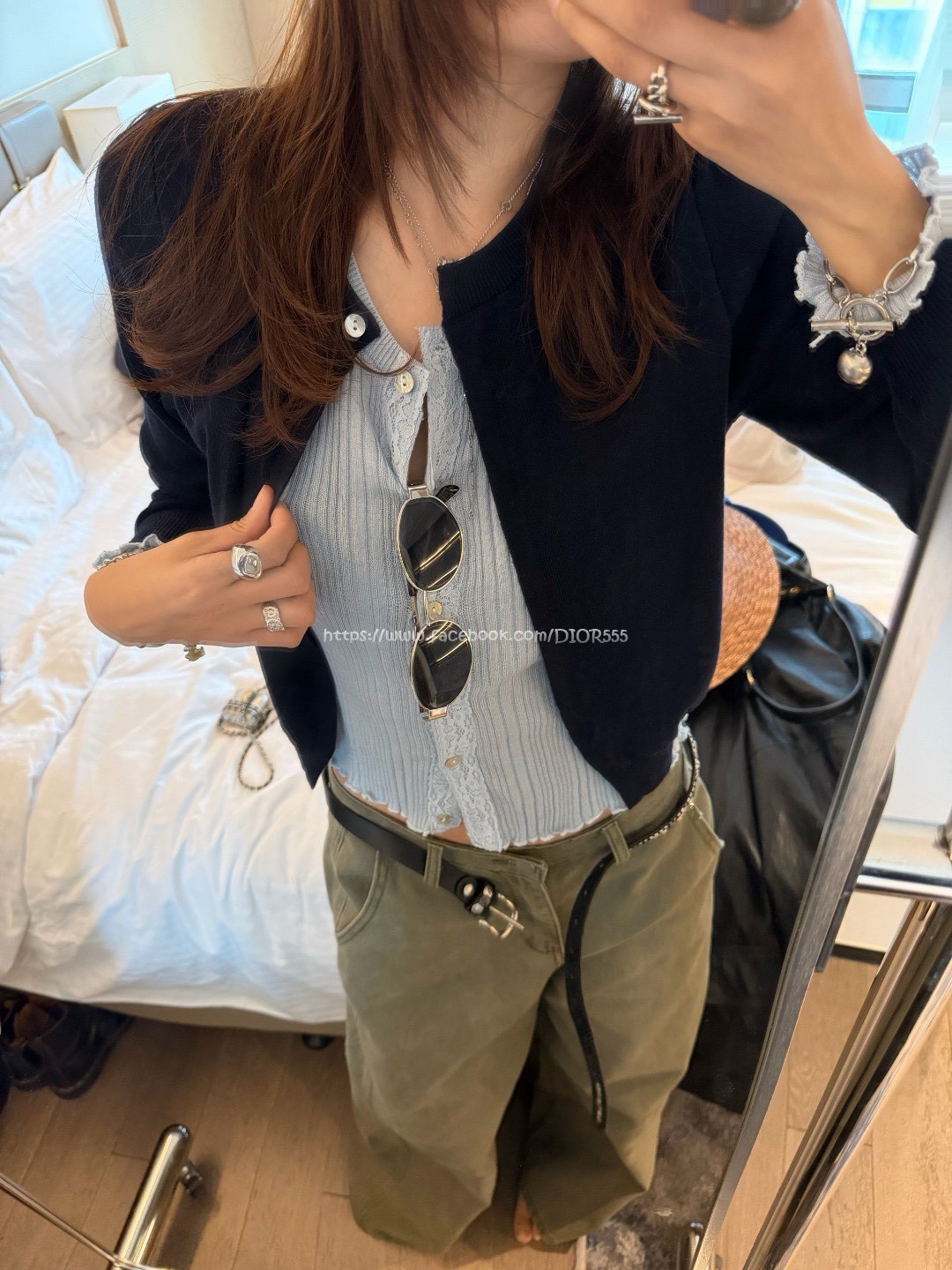 假兩件針織小外套