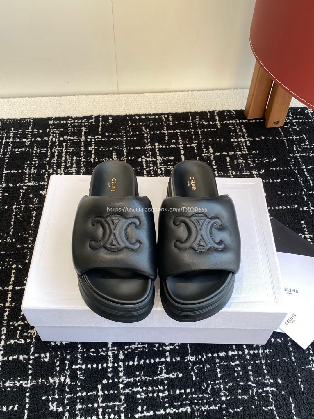 Celine羅馬厚底拖鞋