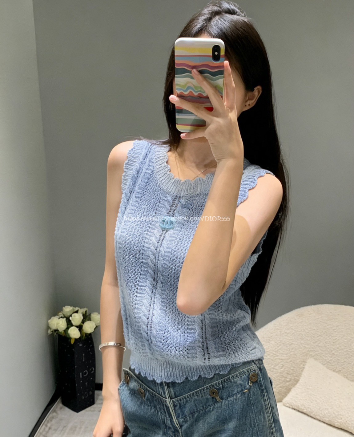 小香漸層藍色背心