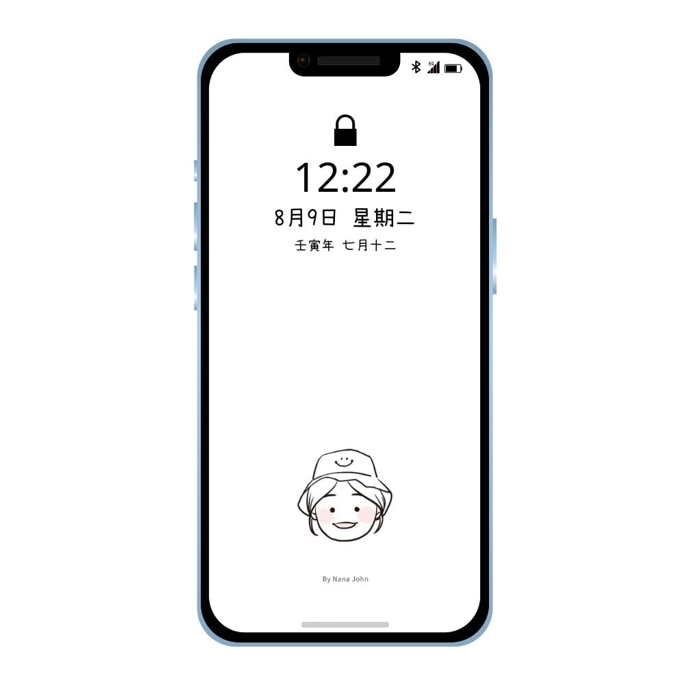 【客製化似顏繪】Ｑ版小頭_磁鐵書籤(附贈手機桌布)