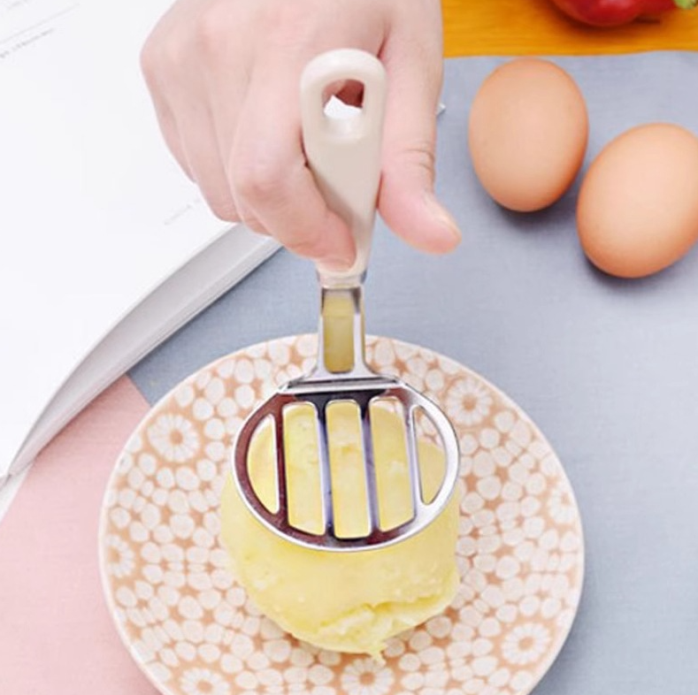 日本進口ECHO馬鈴薯壓泥器不鏽鋼薯泥按壓器小號輔食果泥研磨搗碎器