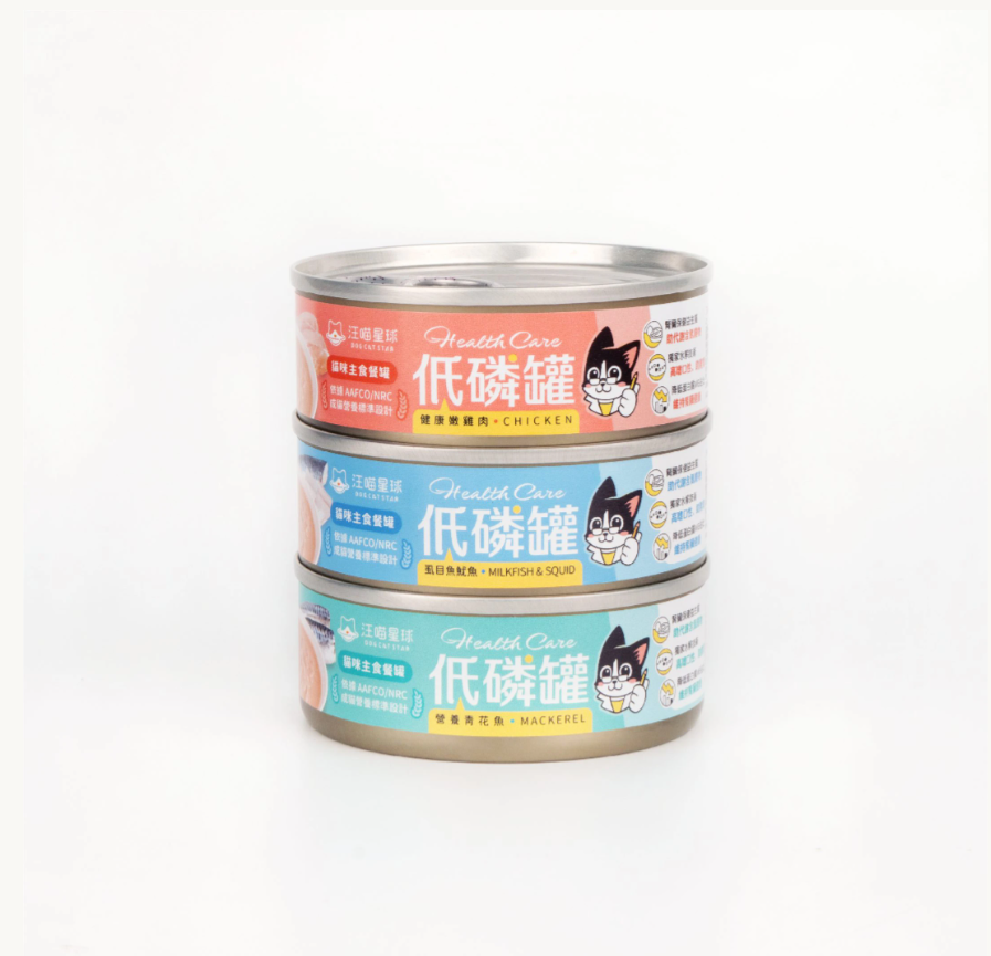 DogCatStar 汪喵星球 貓咪低磷低蛋白主食罐 80g