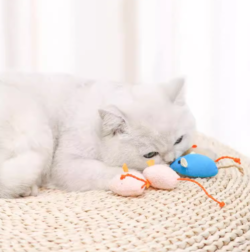 貓薄荷絨毛小老鼠 寵物玩具 貓咪小老鼠玩具