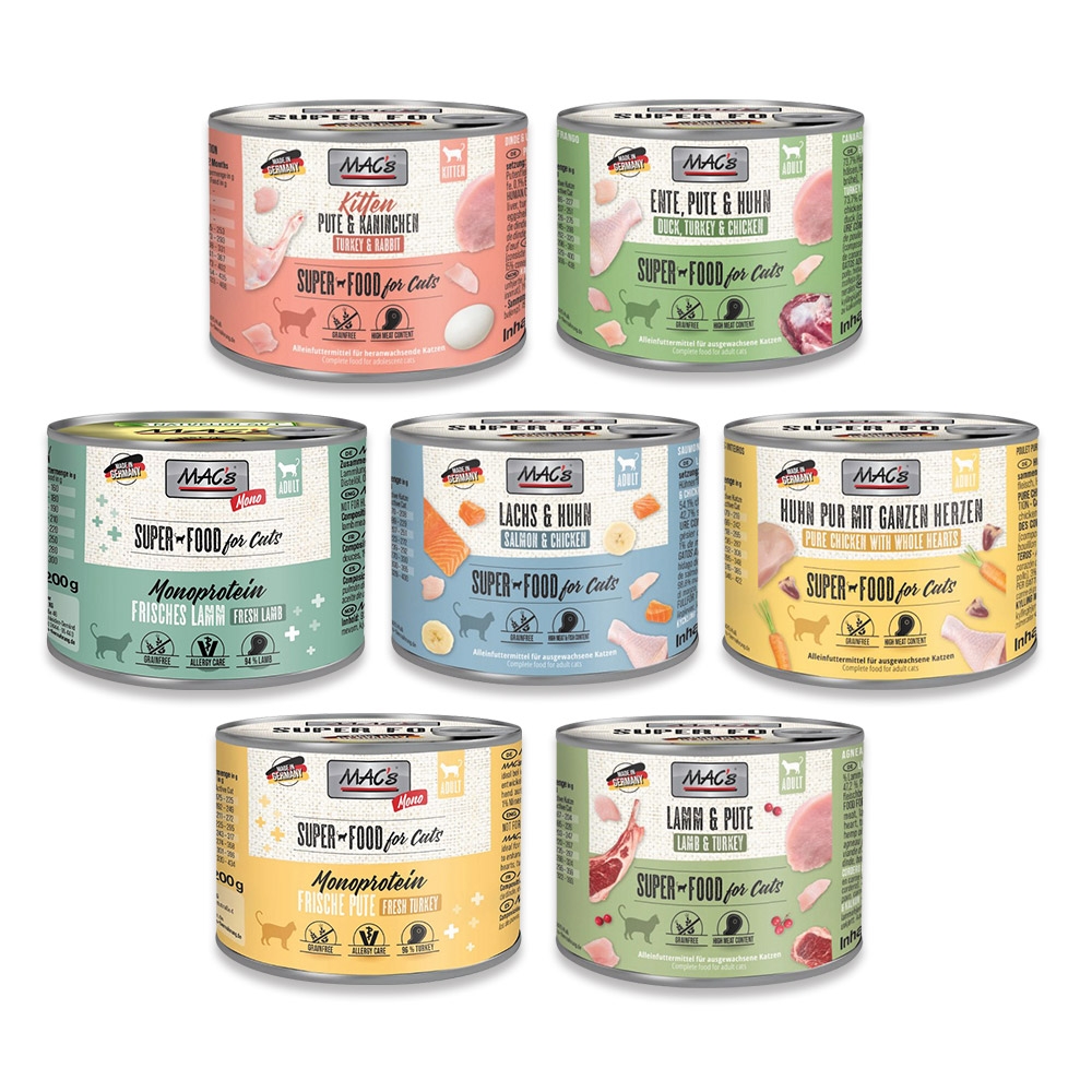 德國馬克Mac's 無穀主食貓罐 200g