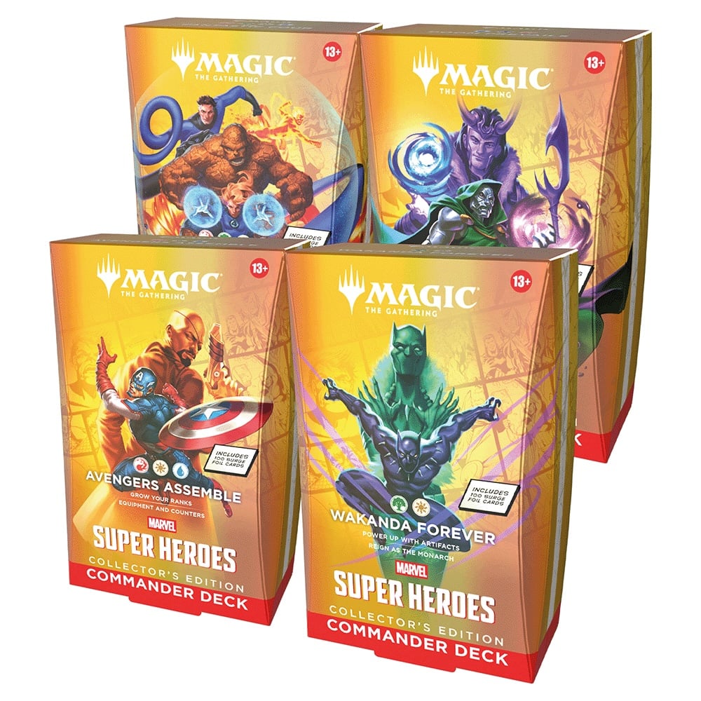 MTG-MSH 漫威超級英雄 聚珍指揮官套組(4入一組)