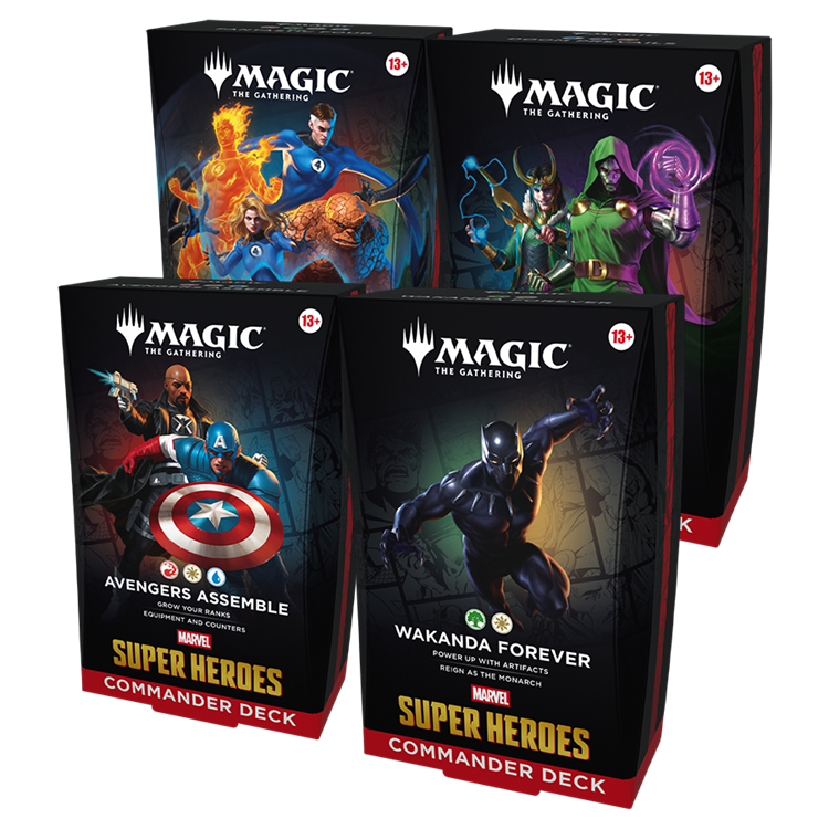 MTG-MSH 漫威超級英雄 指揮官套組(4入一組)