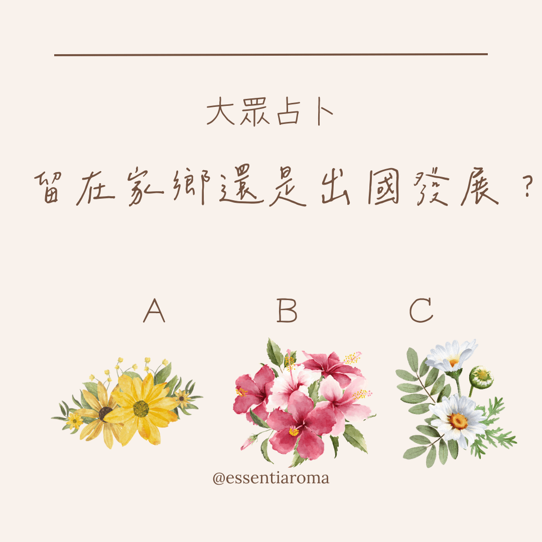 #大眾占卜 留在家鄉還是出國發展?