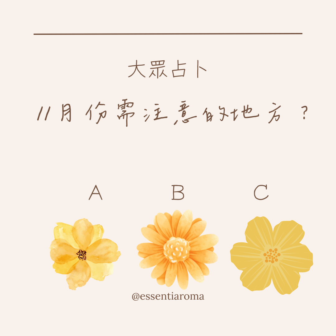 #大眾占卜 11月份需注意的地方？