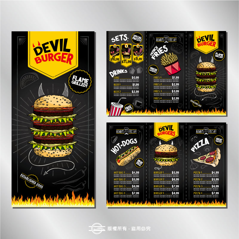 常用摺紙DM（A4／A3）DM.廣宣.簡介.MENU.型錄.表格.點菜單.派夾報…