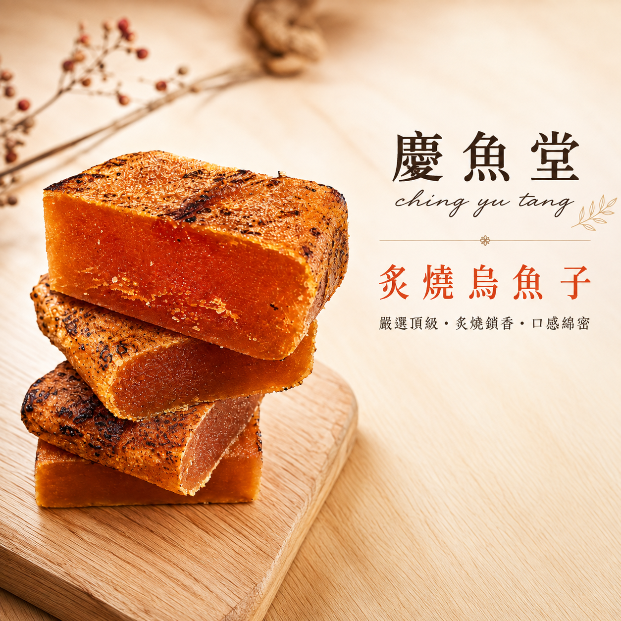 金磚烏魚子【頂級厚切金磚烏魚子】