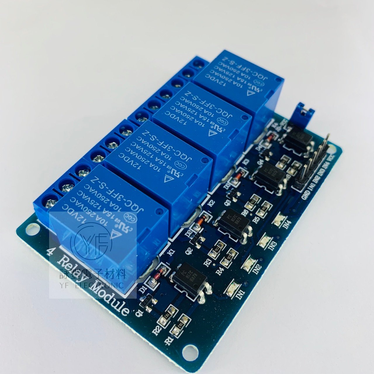 12V  4路繼電器模組