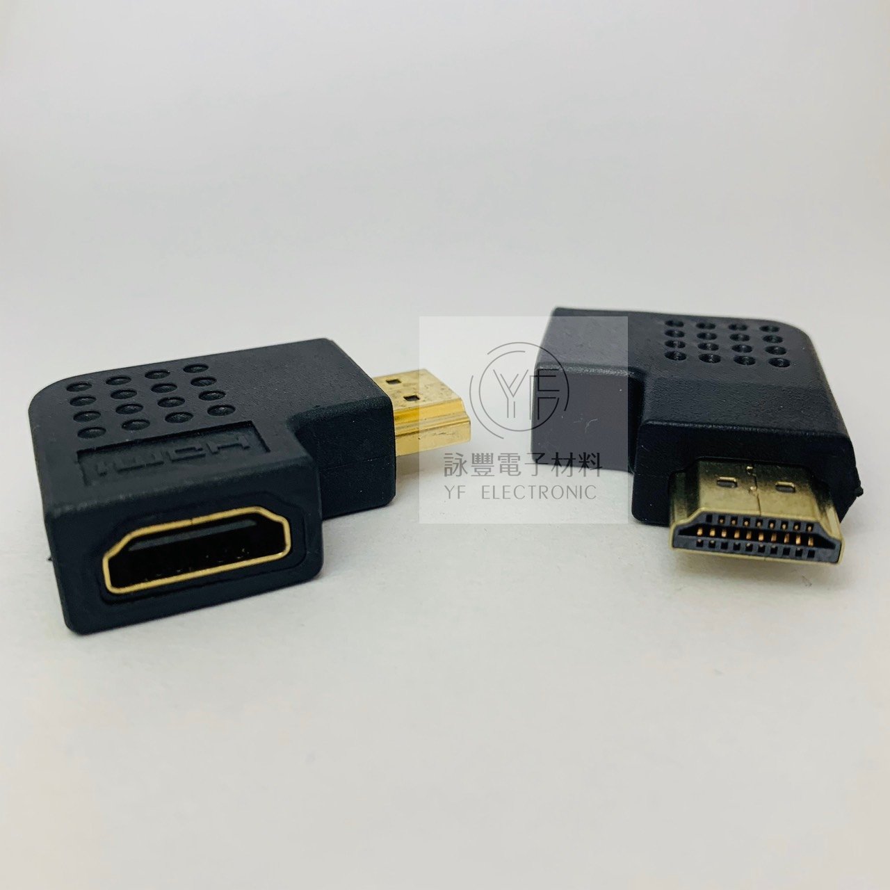 HDMI 公 /母 L型轉接頭 側面90度 (反向)