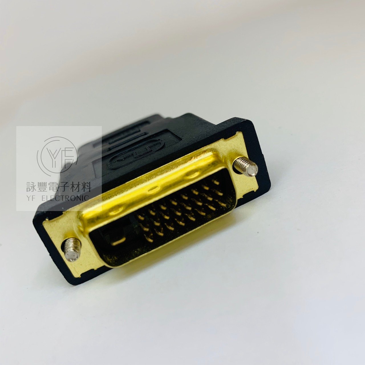DVI 25公 - HDMI母 轉接頭(鍍金)     