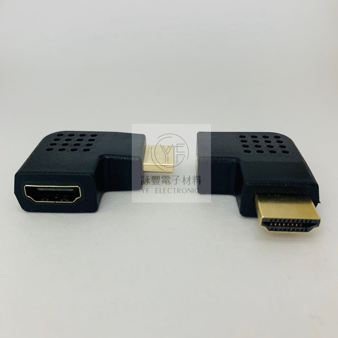 HDMI 公 /母  L型轉接頭  側面90度