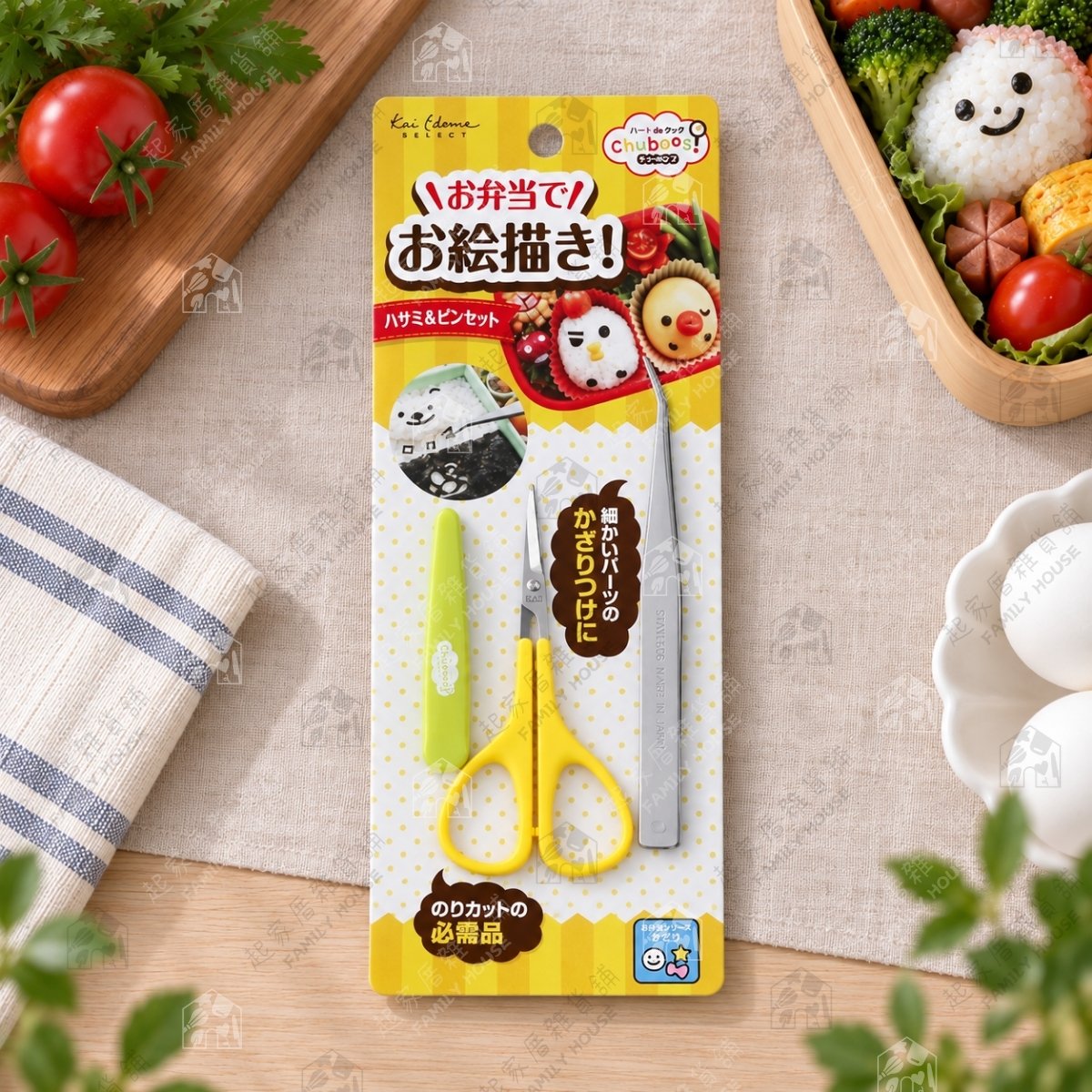 日本貝印KAI－料理小剪刀+夾子