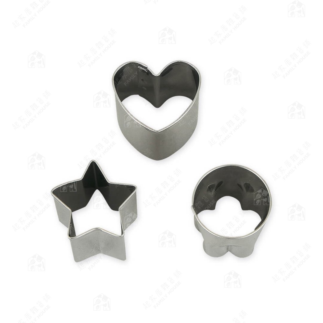 日本貝印KAI－不鏽鋼蔬菜壓模（3入）