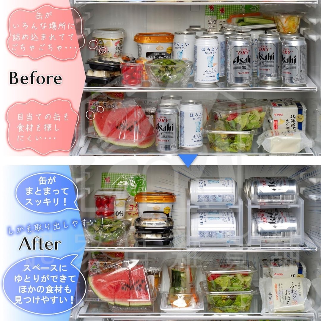 日本inomata－鋁罐收納架（350ml）