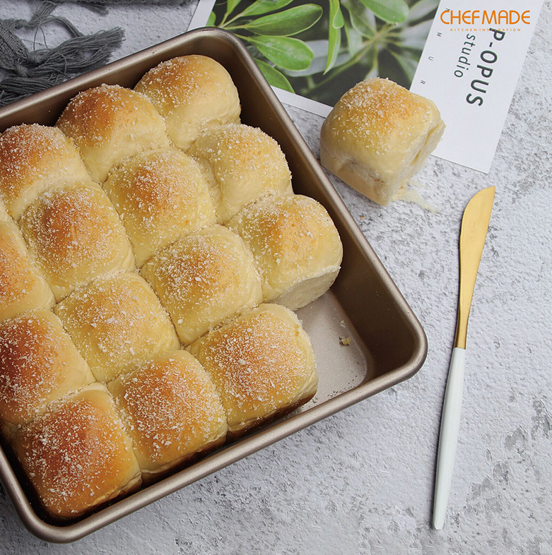 學廚Chefmade－香檳金不沾四方烤盤（9吋）