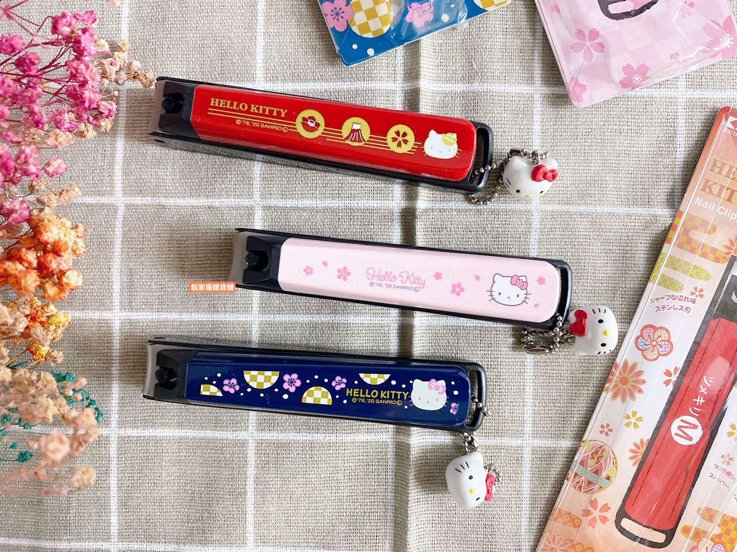 日本貝印KAI－Hello Kitty和風系列指甲刀（Ｍ／彎口）