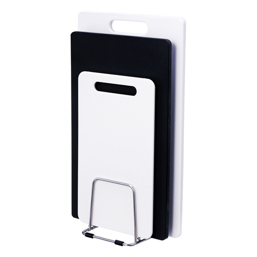 日本asvel－3格不鏽鋼砧板架（窄版）