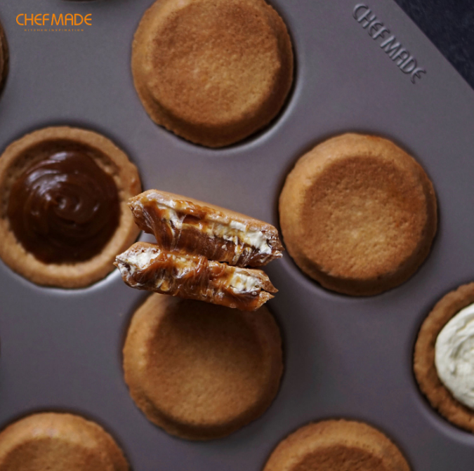 學廚Chefmade－香檳金12連烏比派／曲奇餅乾模