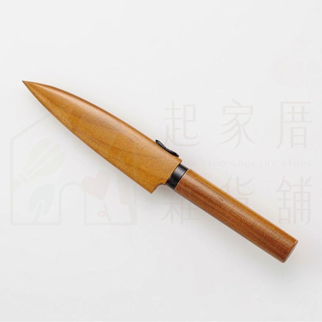 日本貝印KAI－木柄水果刀附套