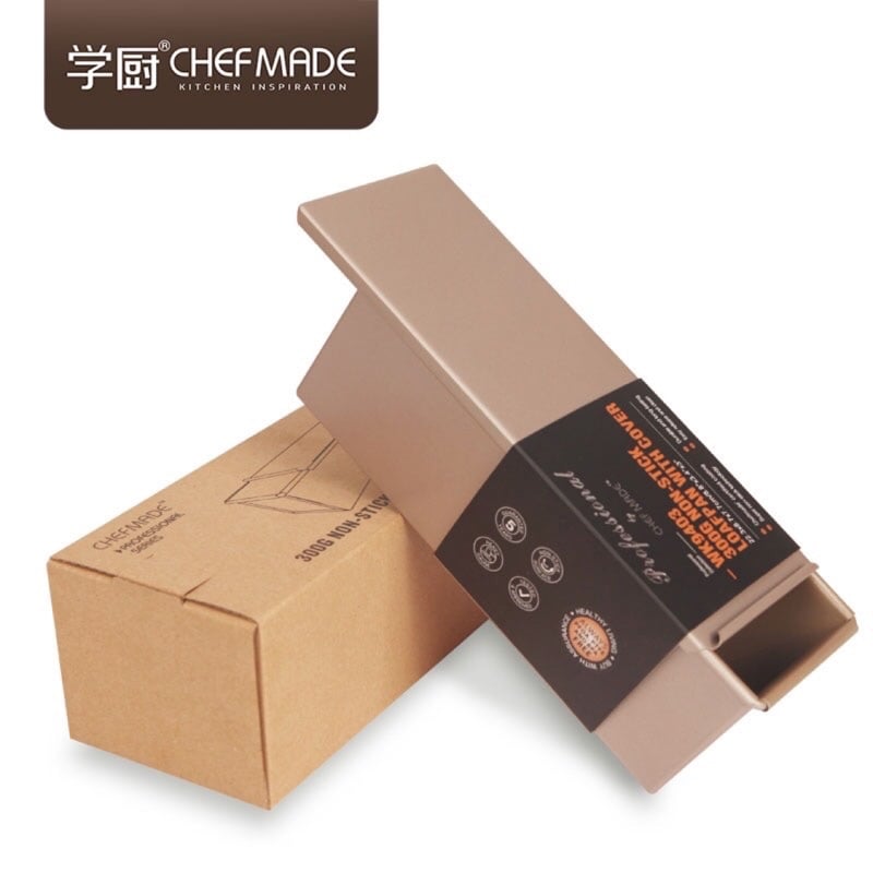 學廚Chefmade－香檳金滑蓋不沾吐司模（300g）