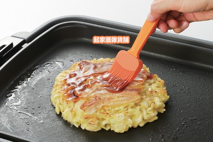 日本cakeland－矽膠塗油刷（橘）