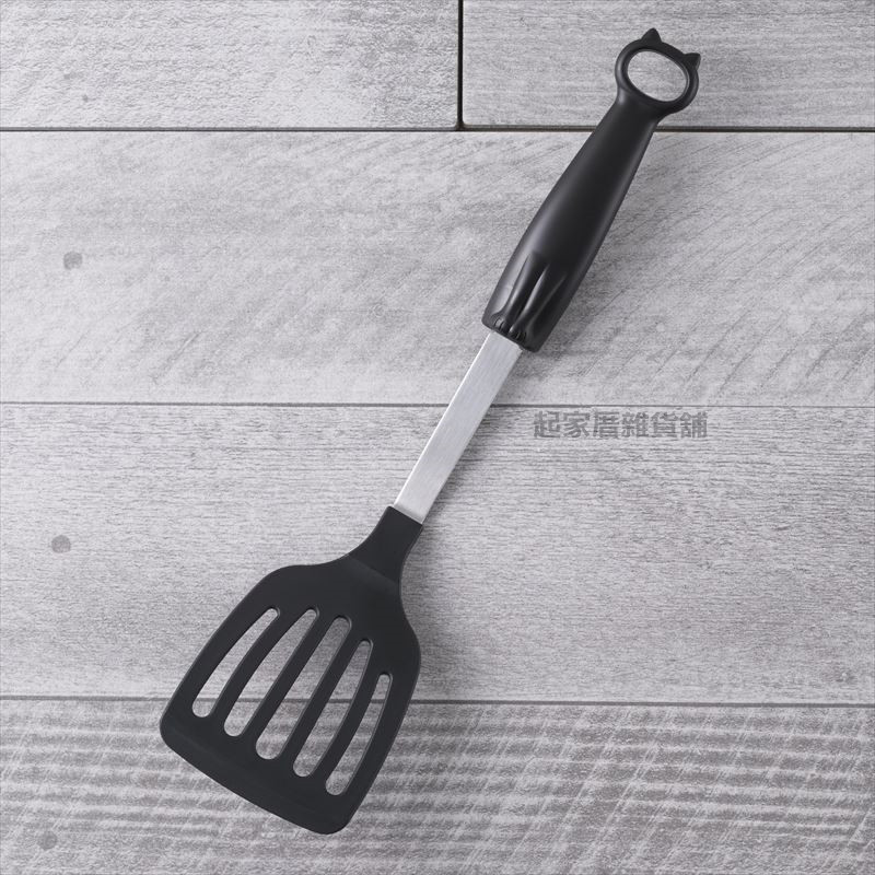 日本貝印KAI－貓咪帶孔尼龍平鏟