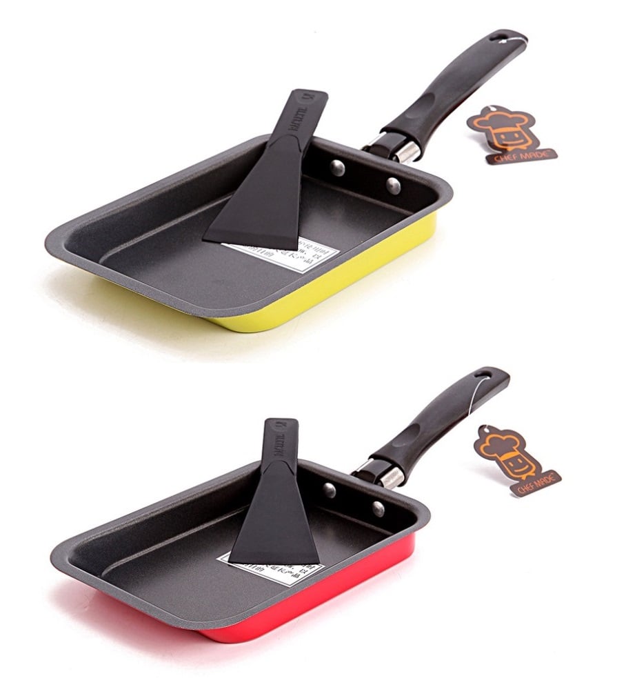 學廚Chefmade－玉子燒鍋附鏟（綠／紅）