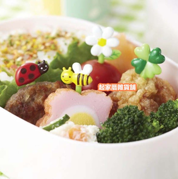 日本TORUNE m'sa－瓢蟲蜜蜂造型食物裝飾固定叉