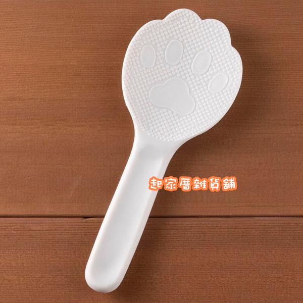 日本貝印KAI－白色貓咪掌印飯匙