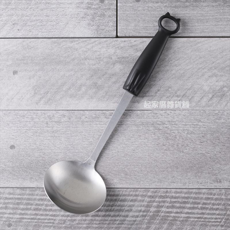 日本貝印KAI－貓咪圓湯杓