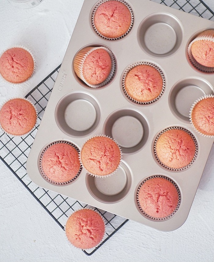 學廚Chefmade－香檳金12連馬芬蛋糕模