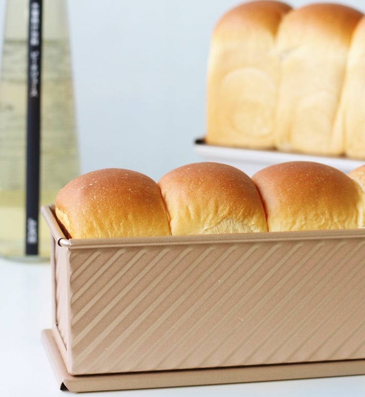 學廚Chefmade－香檳金波紋滑蓋不沾吐司模（300g）