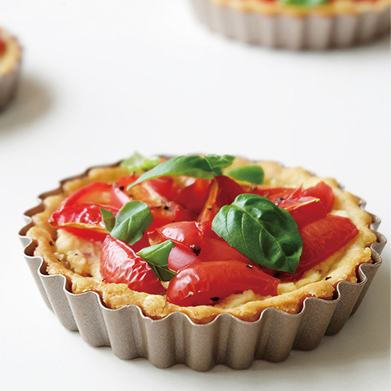 學廚Chefmade－香檳金活底迷你圓形派盤（10cm）