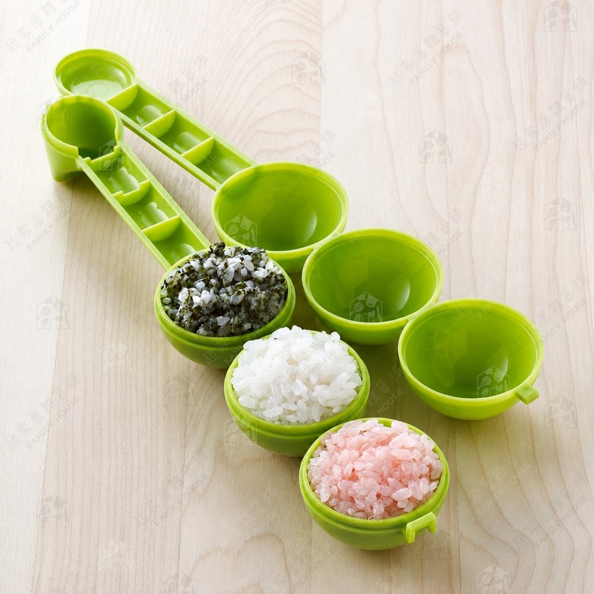 日本貝印KAI－三連圓球飯糰模型