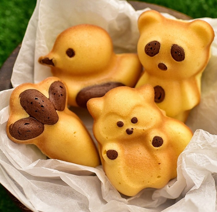 學廚Chefmade－香檳金不沾8連4型童趣蛋糕模