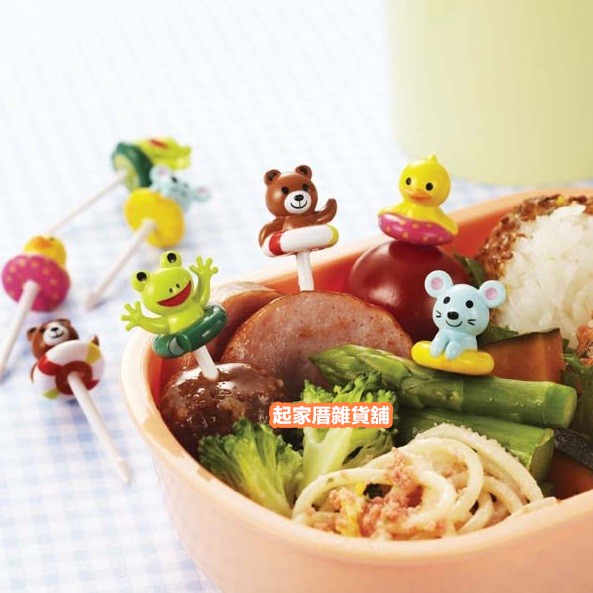 日本TORUNE m'sa－動物游泳圈造型食物裝飾固定叉