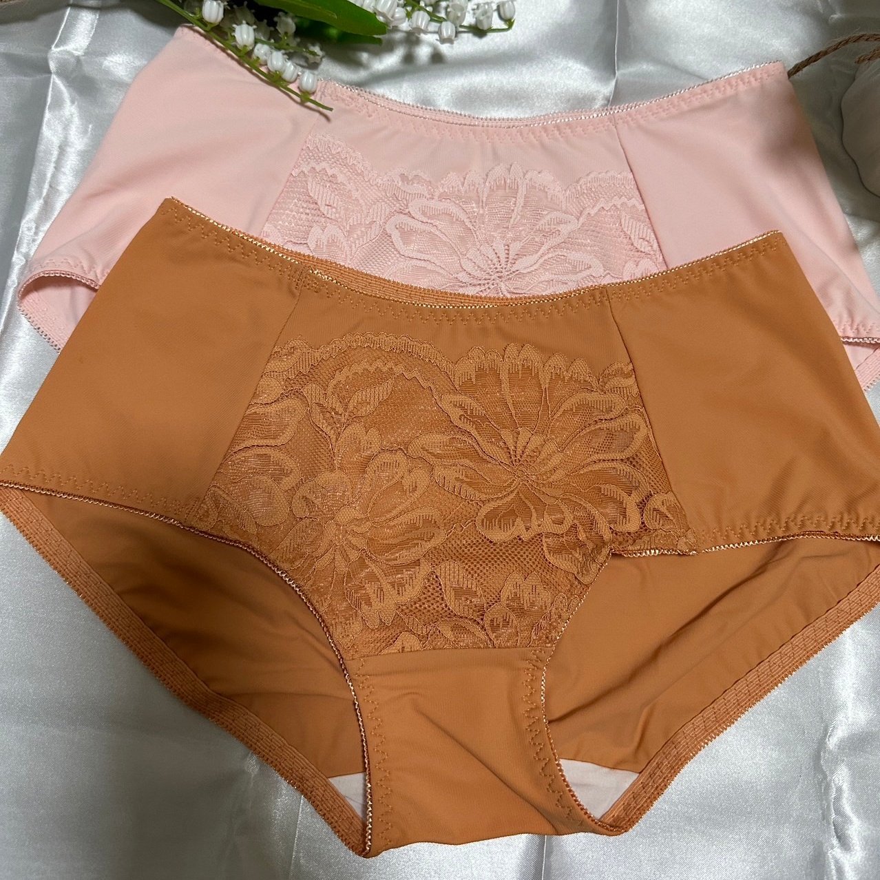 【配褲】桃花朵朵調整型內衣-3色