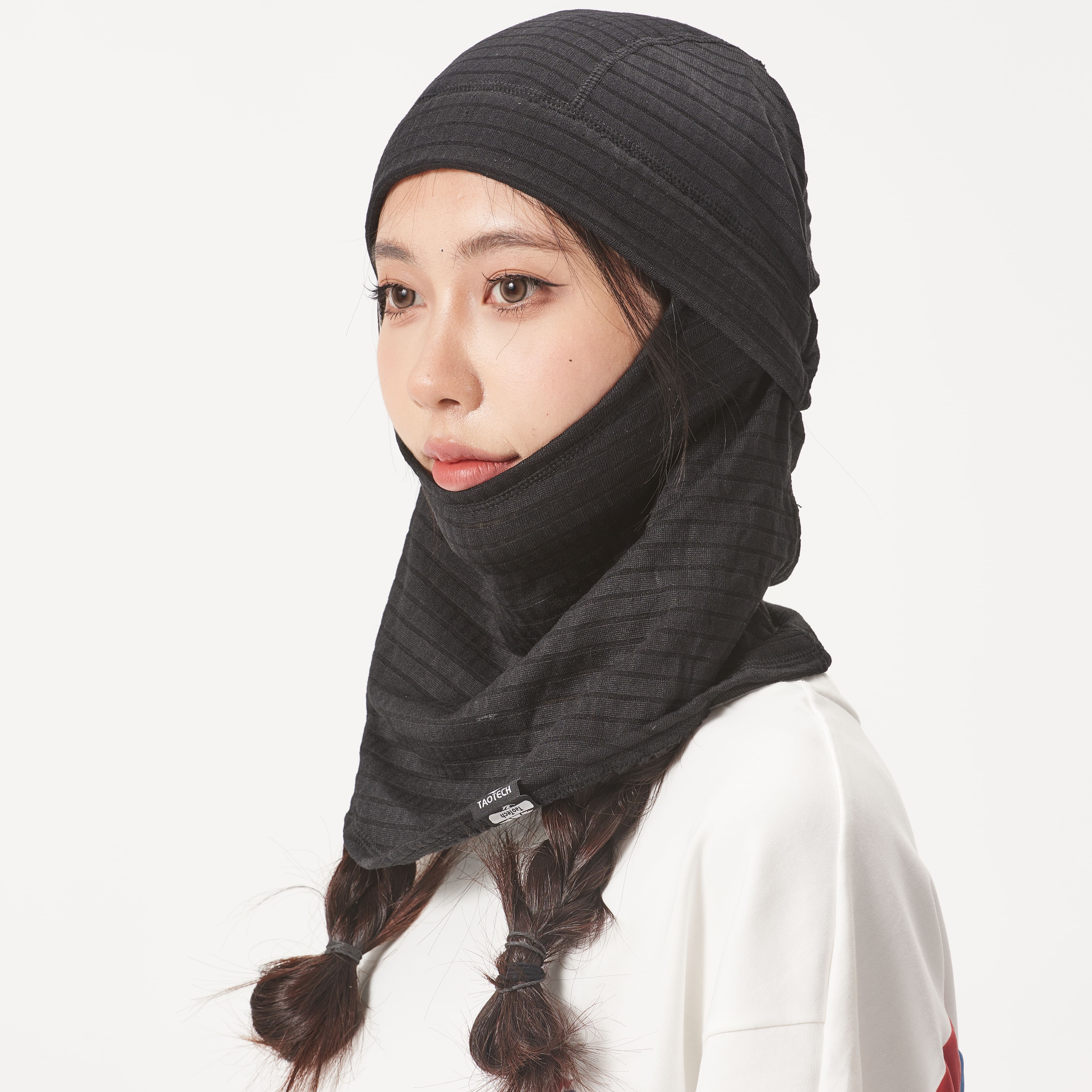 Taotech｜玉米透氣網格_全包頭面巾