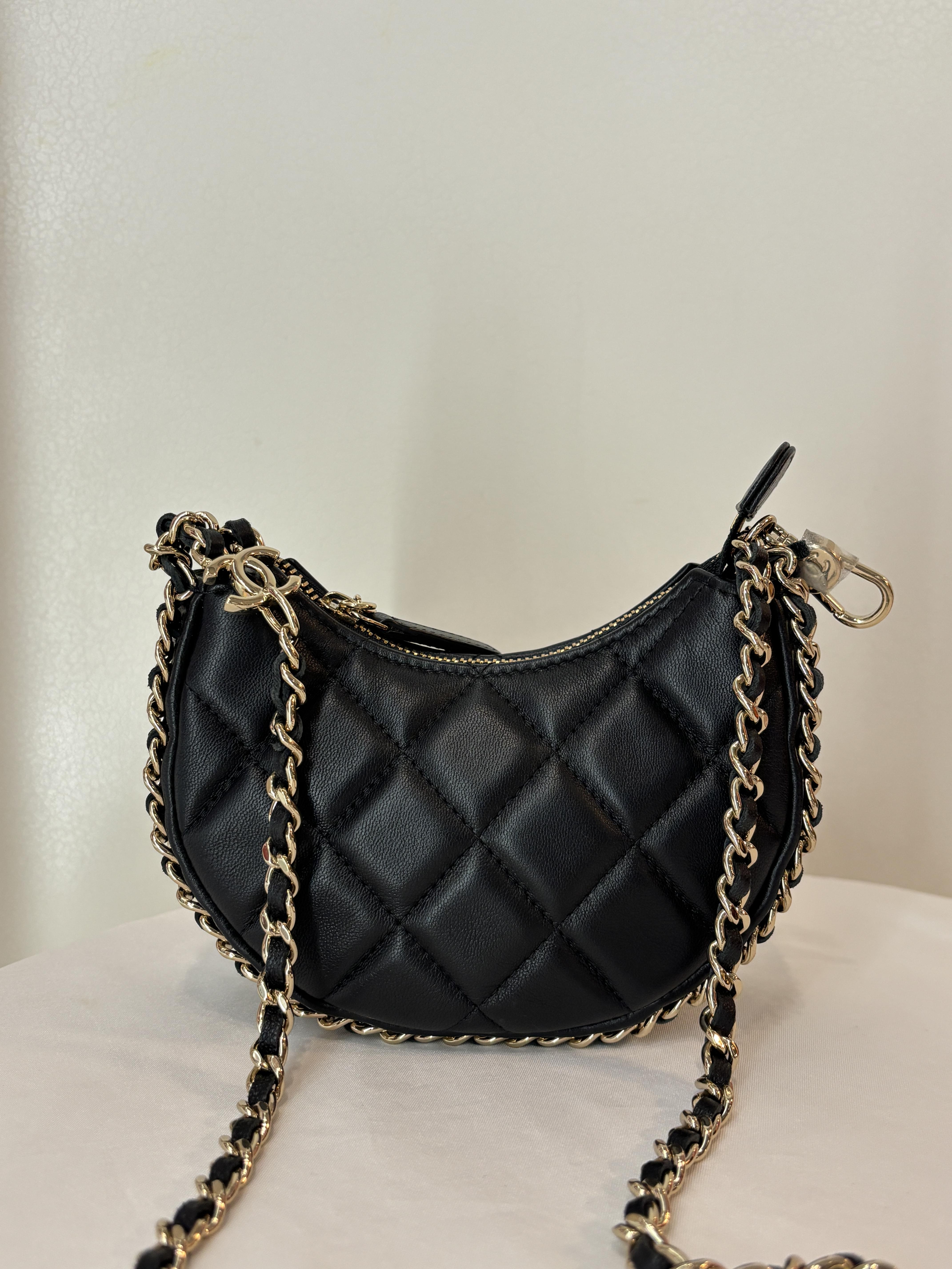 Ba1407Chanel mini半月鏈條包