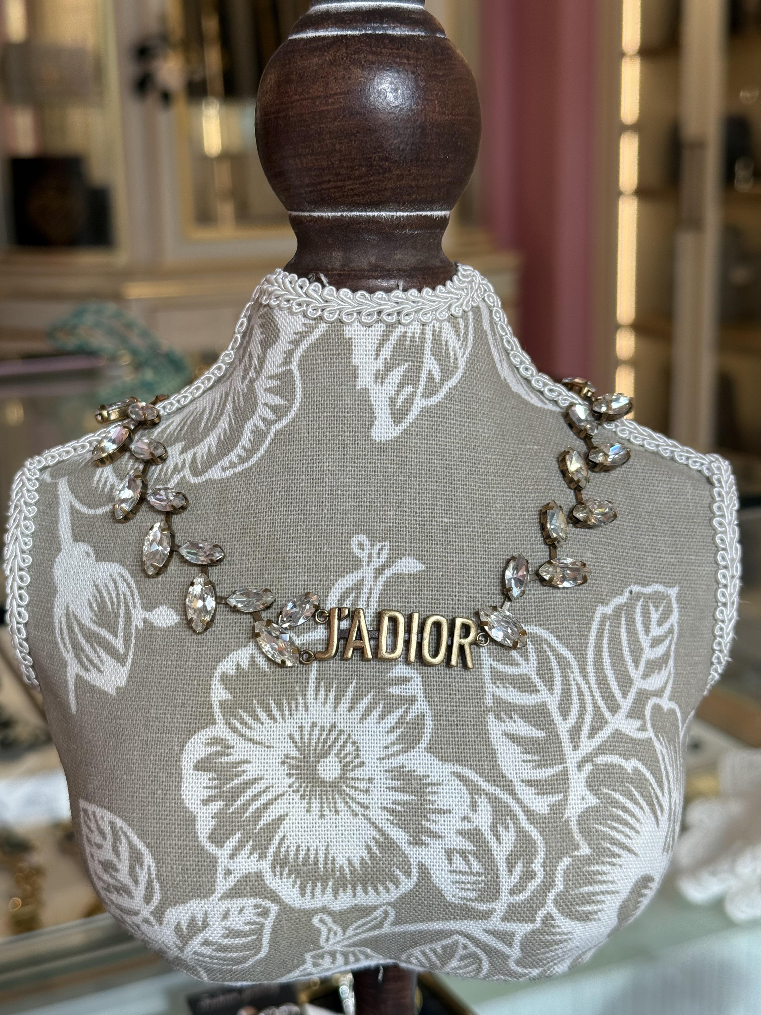 Dior馬眼鑽做舊金頸鏈