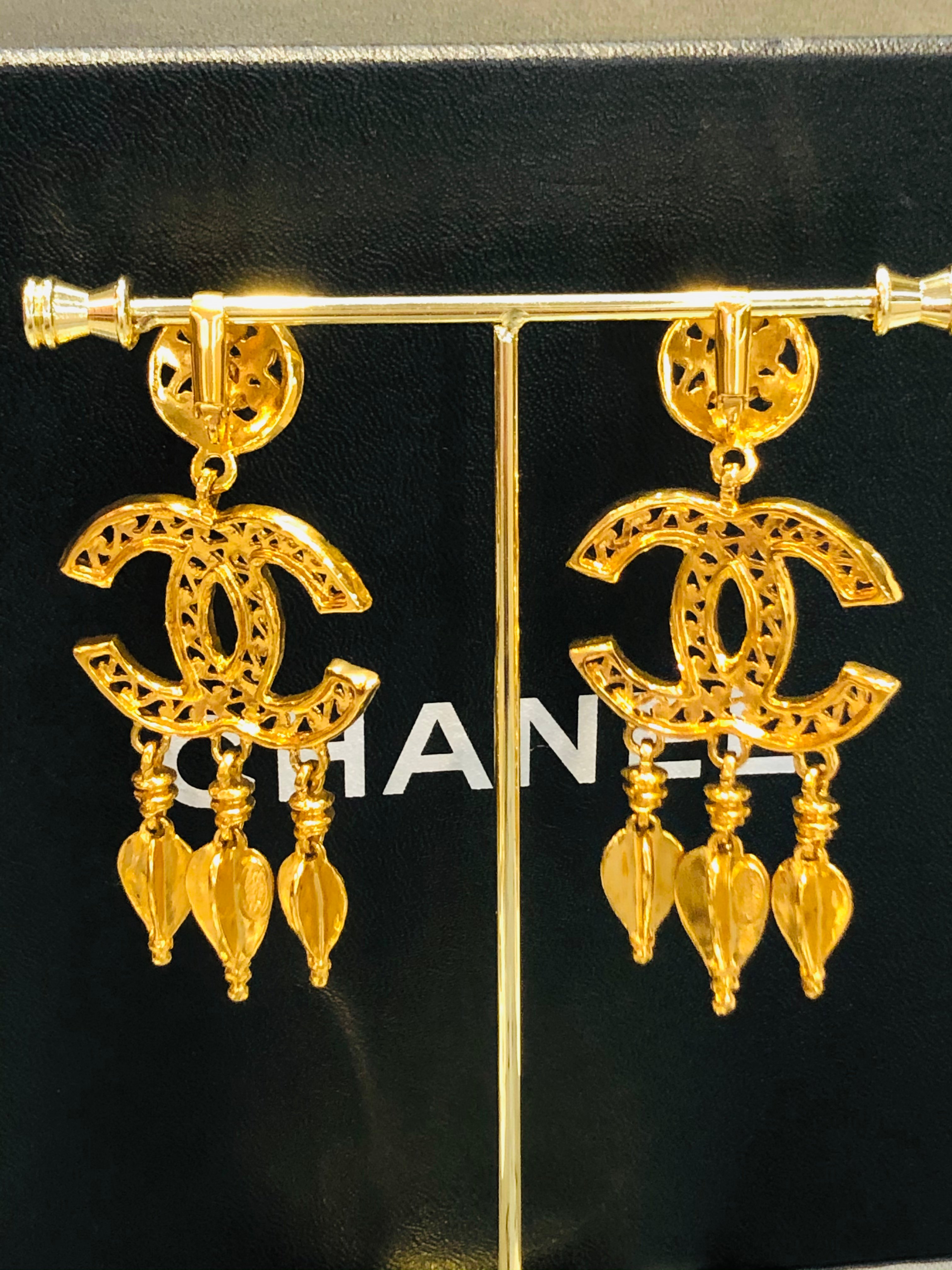 Chanel 捕夢網耳夾