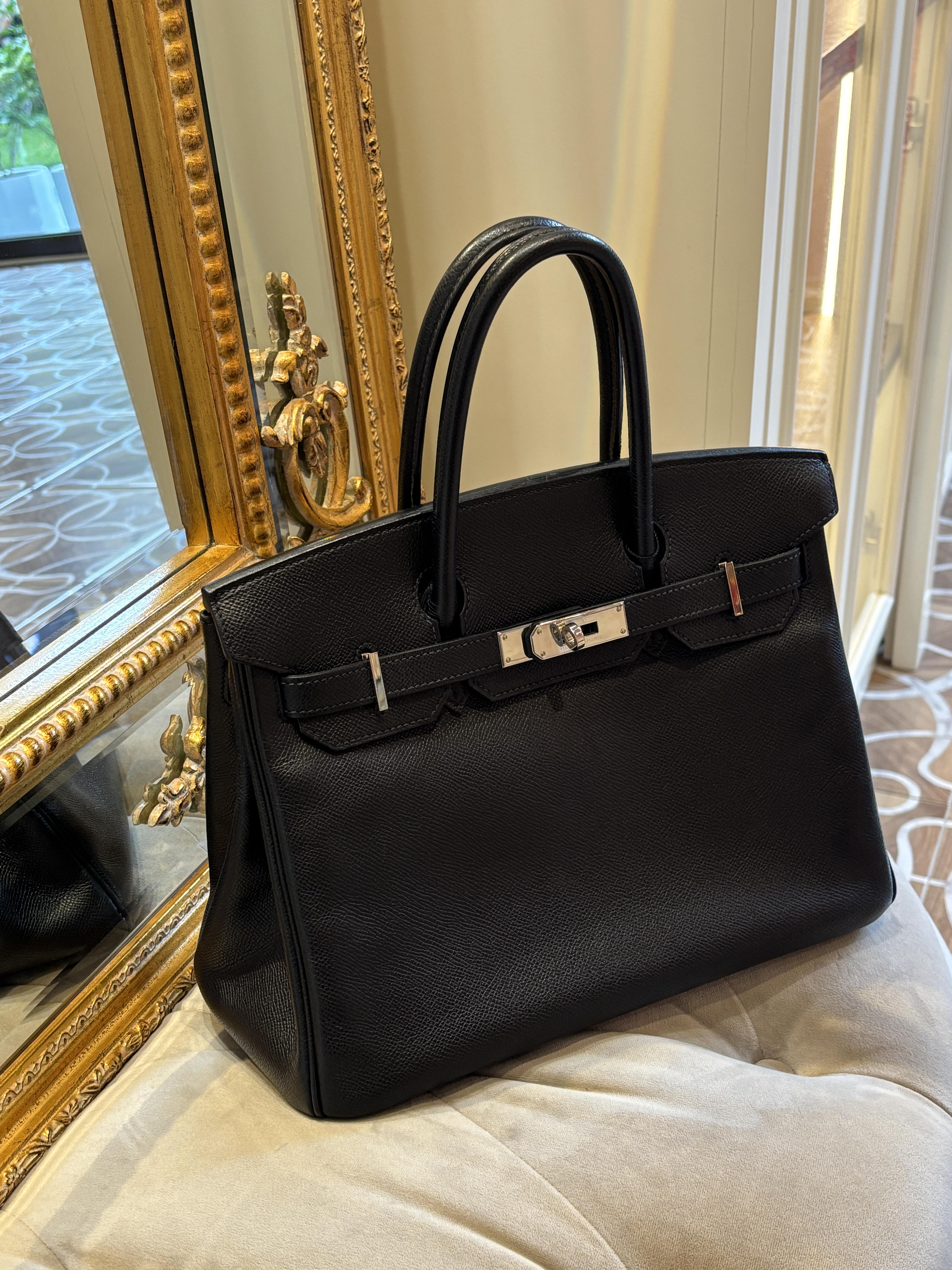 Hermes 黑銀birkin30