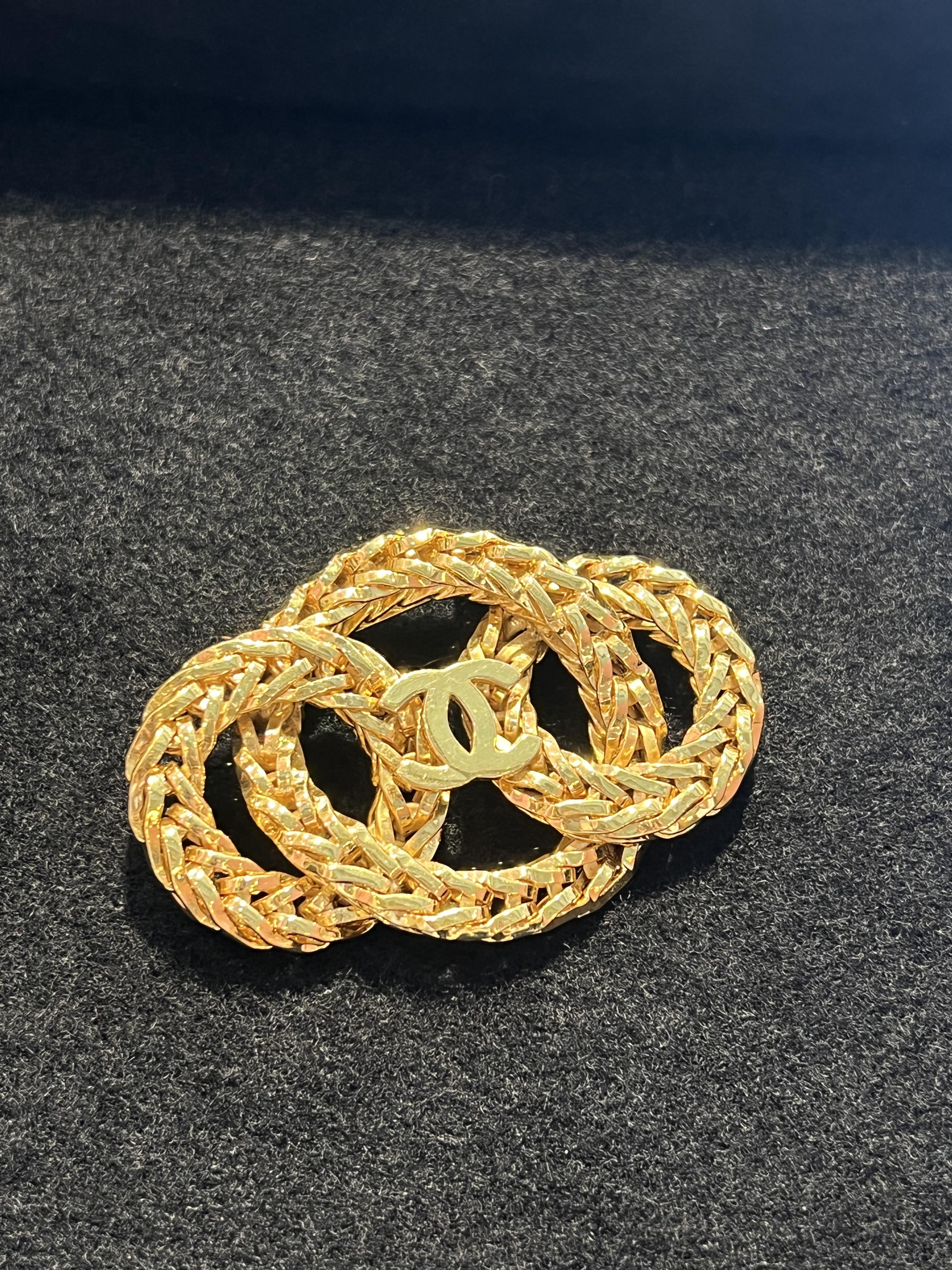 Chanel麥穗三圈胸針